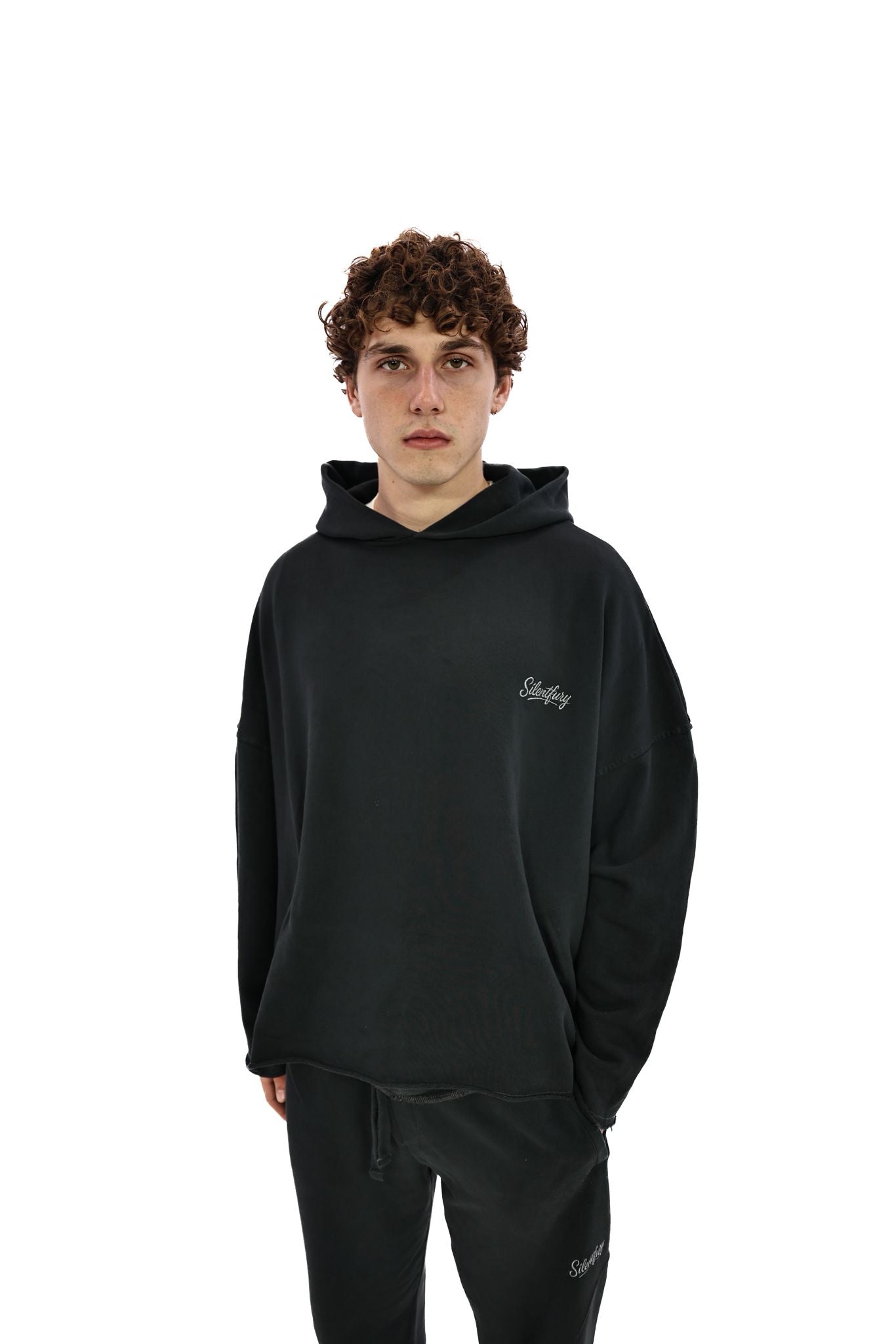 Washed Core Unisex Hoodie – Dark Grey
