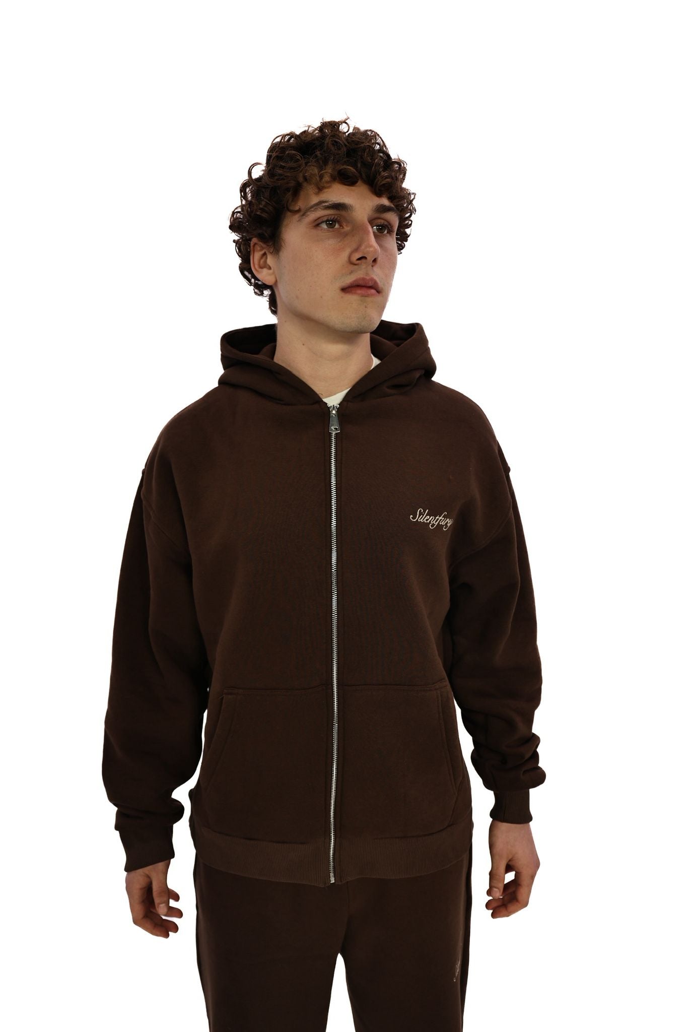 Mocha Core Zip Hoodie Brown